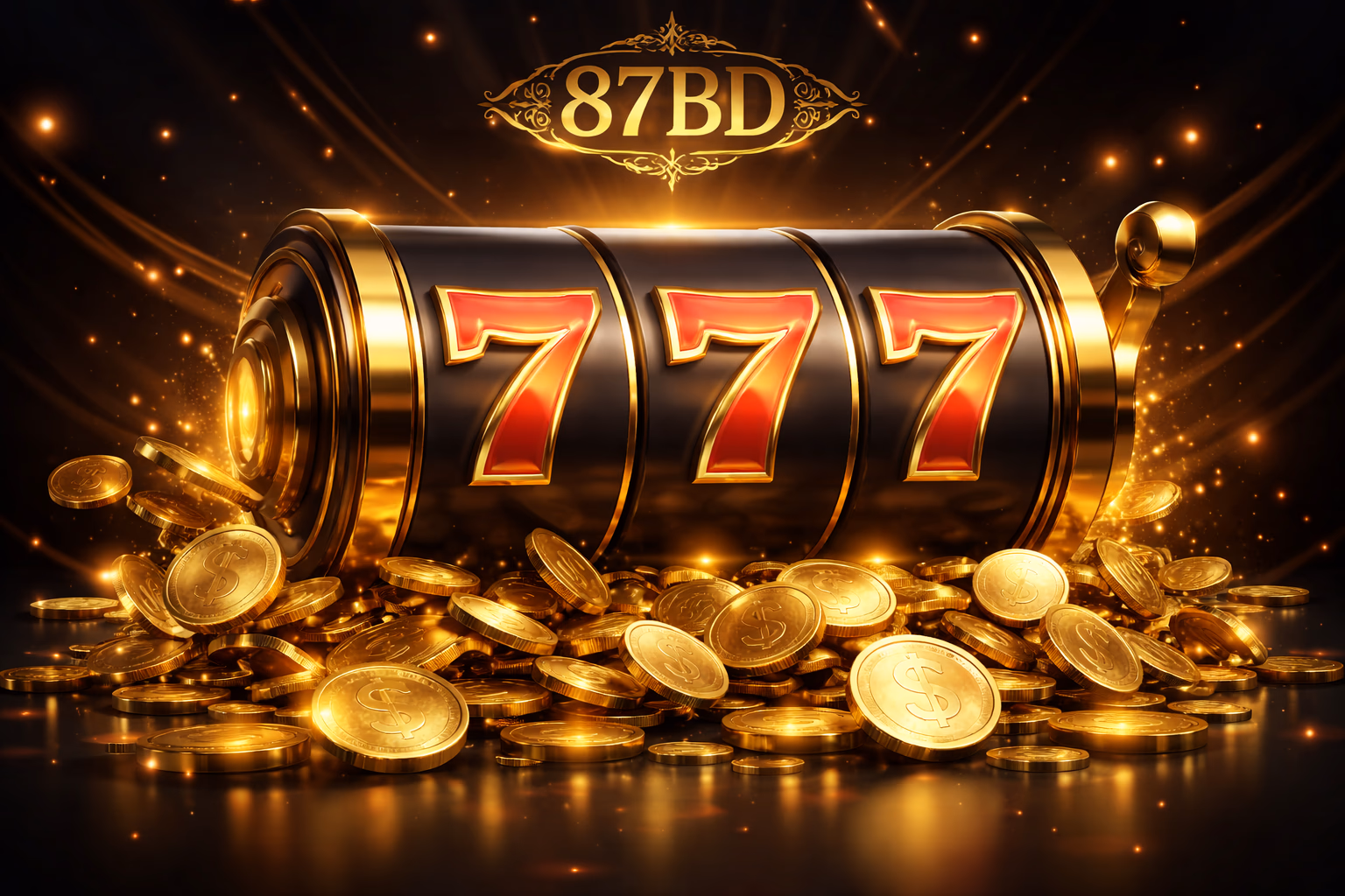 A stylish Bengali player in traditional attire enjoying a bright slot machine in a premium casino atmosphere at 87BD